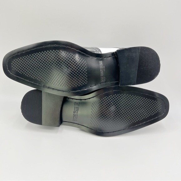 Stacy Adams Mens Size 8.5 Tinsley Black‎ White Wingtip Oxfords Dress Shoes NEW main image 7